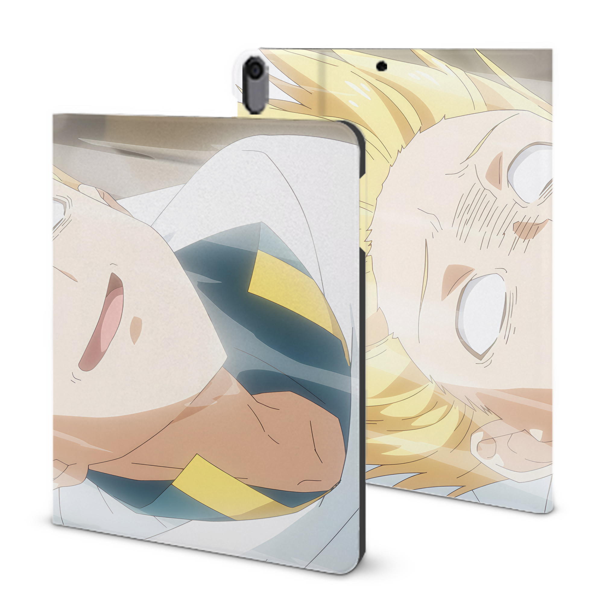 （画像用） 転スラ Regarding Reincarnated to Slime IPad ケース ブック型 PUレザー TPU 耐衝撃 軽量 薄型 ペン収納なし 全面保護 IPad 各モデル対応